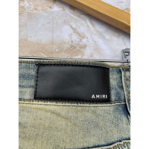 Amiri  antique indigo bandana patch jeans size 32 - Picture 10 of 12